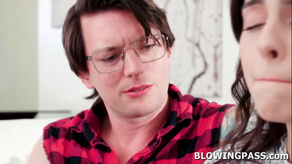 Practicing blowjob with my stepdads cock